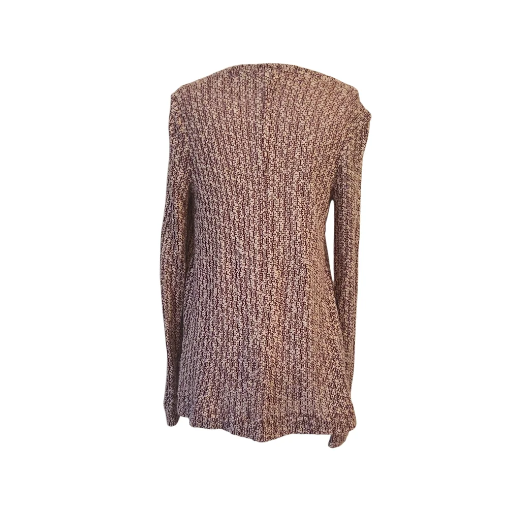 Forever 21 Women's Tan/Brown/Cream Open-Front Textured Cardigan Size S